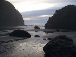 Ruby beach at low tide