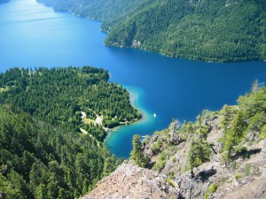 Lake Crescent from Pyramid Peak
